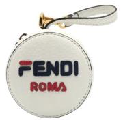 Fendi Vintage Pre-owned Canvas axelremsvskor White, Dam