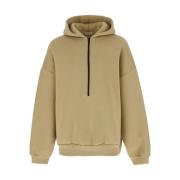 Fear Of God Beige Half Zip Hoodie Sweaters Beige, Herr