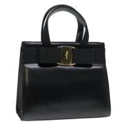 Salvatore Ferragamo Pre-owned Pre-owned Laeder handvskor Black, Dam