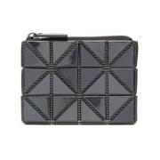 Issey Miyake Geometrisk Mesh Plånbok med Toppdragkedja Black, Dam