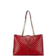 Yves Saint Laurent Vintage Pre-owned Laeder handvskor Red, Dam