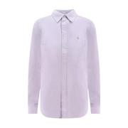 Ralph Lauren Lila Oxford-skjorta med logotyp Purple, Dam