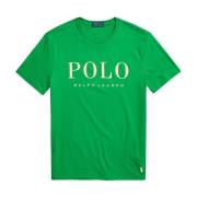 Ralph Lauren Grön Cusom Slim Fit skjorta med logotyp Green, Herr