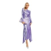 The Attico Lila paljett maxi klänning Purple, Dam