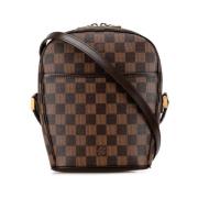 Louis Vuitton Vintage Pre-owned Canvas axelremsvskor Brown, Dam