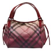 Burberry Vintage Pre-owned Laeder axelremsvskor Red, Dam