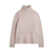 Ecoalf Stickad Turtleneck Tröja Pink, Dam