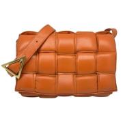 Bottega Veneta Vintage Pre-owned Laeder axelremsvskor Orange, Dam