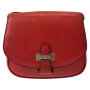 Celine Vintage Pre-owned Laeder axelremsvskor Red, Dam