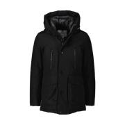 Woolrich Quiltad Jacka för Herrar Black, Herr