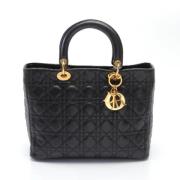 Dior Vintage Pre-owned Laeder handvskor Black, Dam