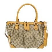 Gucci Vintage Pre-owned Canvas gucci-vskor Beige, Dam