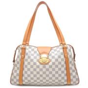 Louis Vuitton Vintage Pre-owned Canvas axelremsvskor Beige, Dam