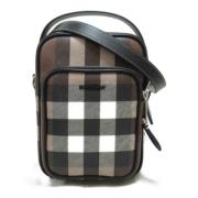 Burberry Vintage Pre-owned Canvas axelremsvskor Brown, Herr