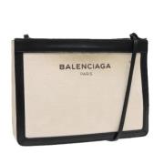 Balenciaga Vintage Pre-owned Canvas balenciaga-vskor Beige, Dam