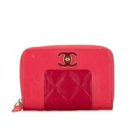 Chanel Vintage Pre-owned Laeder plnbcker Pink, Dam