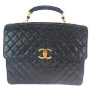 Chanel Vintage Pre-owned Laeder portfljer Black, Herr