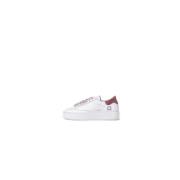 D.a.t.e. Vita Lädersneakers med Logotyp White, Dam