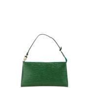 Louis Vuitton Vintage Pre-owned Laeder kuvertvskor Green, Dam