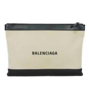 Balenciaga Vintage Pre-owned Canvas kuvertvskor White, Dam