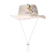 Jacquemus Vit Artichaut Cap med Capri Cars Print White, Unisex