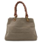 Bottega Veneta Vintage Pre-owned Canvas totevskor Gray, Dam