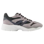 Hogan Laeder sneakers Gray, Dam