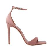 Paris Texas Rosa satin stilettsandaler Beige, Dam