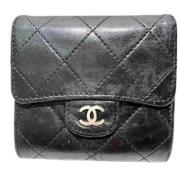 Chanel Vintage Pre-owned Laeder plnbcker Black, Dam