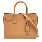 Yves Saint Laurent Vintage Pre-owned Laeder totevskor Brown, Dam