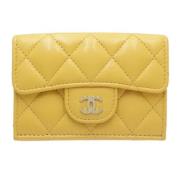 Chanel Vintage Pre-owned Laeder plnbcker Yellow, Dam