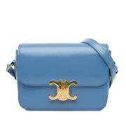 Celine Vintage Pre-owned Laeder crossbodyvskor Blue, Dam