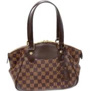 Louis Vuitton Vintage Pre-owned Canvas handvskor Brown, Dam