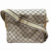 Louis Vuitton Vintage Pre-owned Canvas axelremsvskor White, Dam