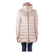 Save The Duck Beige Duck Logo Zipper Coat Beige, Dam