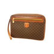 Celine Vintage Pre-owned Laeder kuvertvskor Brown, Dam