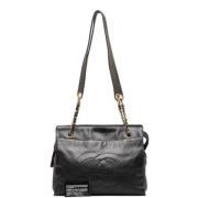 Chanel Vintage Pre-owned Laeder axelremsvskor Black, Dam