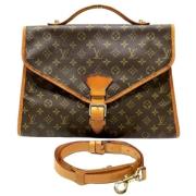 Louis Vuitton Vintage Pre-owned Canvas handvskor Brown, Dam