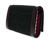 Fendi Vintage Pre-owned Canvas nyckelhllare Black, Dam