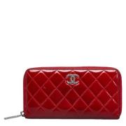 Chanel Vintage Pre-owned Laeder plnbcker Red, Dam