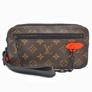 Louis Vuitton Vintage Pre-owned Canvas kuvertvskor Black, Herr