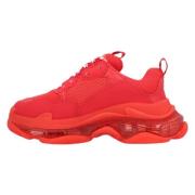 Balenciaga Polyester sneakers Red, Herr