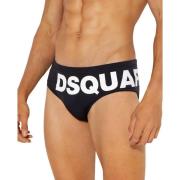 Dsquared2 Svarta Logga Badshorts Black, Herr