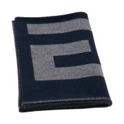 Givenchy Vändbar ullscarf med logotyp Gray, Herr