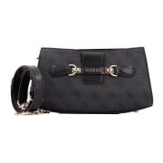 Guess Nolana Crossbody Clutch Väska Black, Dam