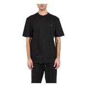 Hugo Boss Bomull T-shirt med Patch Logo Black, Herr