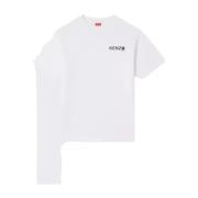 Kenzo Vit Blomma T-shirt Klassisk White, Herr