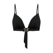 Max Mara Svart Triangel Bikini Topp Black, Dam