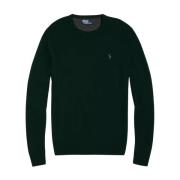 Ralph Lauren Ulltröja med broderat logotyp Regular Fit Green, Herr