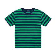 Ralph Lauren Randig T-shirt Green, Dam